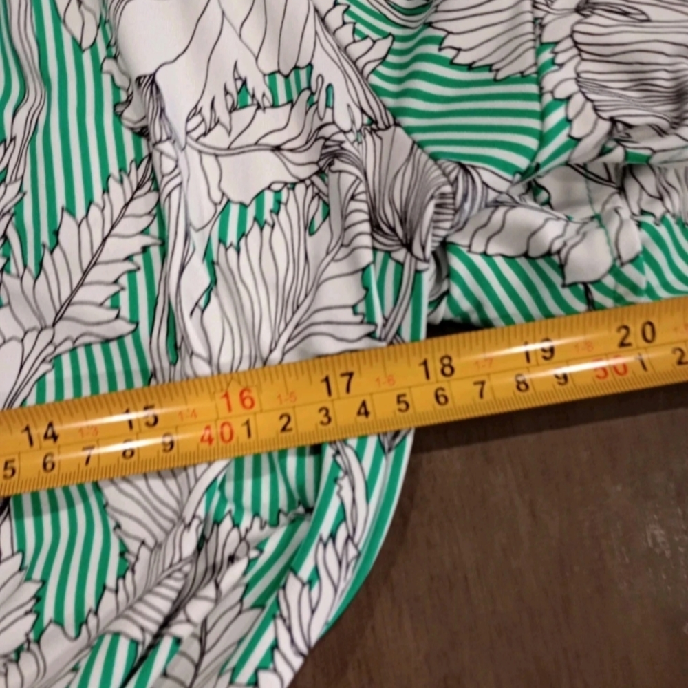 Liz Claiborne Green Floral Dress XL - Picture 4 of 7